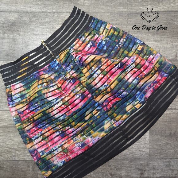 Touch Me Floral A Line Skirt Size 1X - Picture 5 of 5